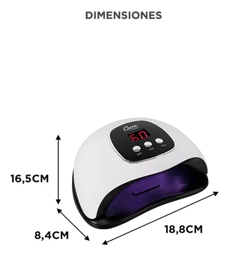 Cabina Para Uñas Uv Gadnic 24 Led Gel Esculpidas Semi