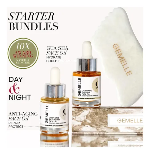 Gua Sha Gemelle Jade Blanco 5 Bordes Masaje Facial Corporal