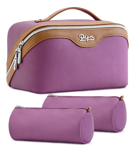 Neceser Organizador De Maquillaje Boyatu 3 Unidades Morado