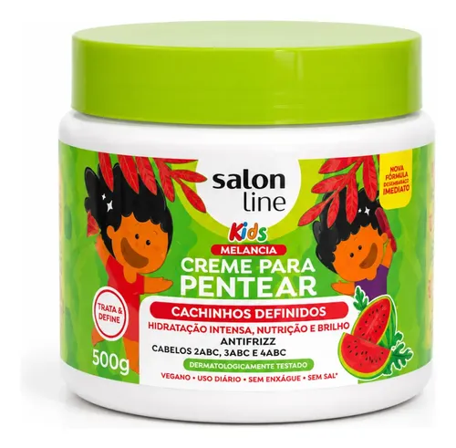Salon Line Crema De Peinar Kids Sandia 500gr Rulos