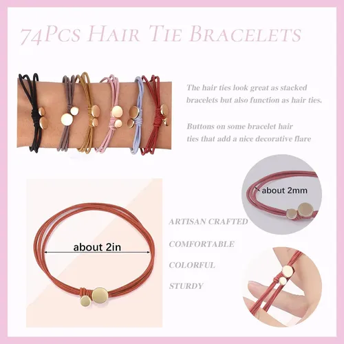 Accesorios Para El Cabello Jewpark, 74 Unidades, Cintas Y Pu