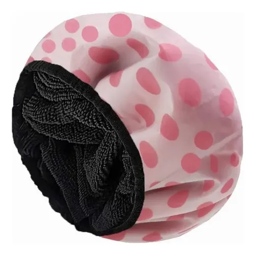 Gorro De Ducha Para Cabello Mujer, Triple Capa, Viaje