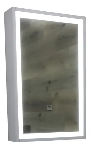 Botiquin Espejo Bernova De 50cm Blanco Con Luz Led Blanco
