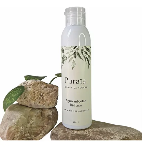 Agua Micelar Bifásica Vegana Puraia 100ml Almendras