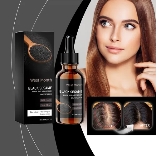 El Sérum Para El Cuidado Del Cabello Con Sésamo Negro De Wes