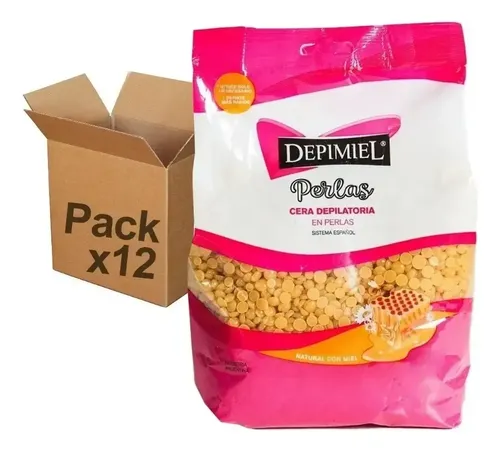 Cera Para Depilar Perlas Depimiel Sistema Español 200g X12