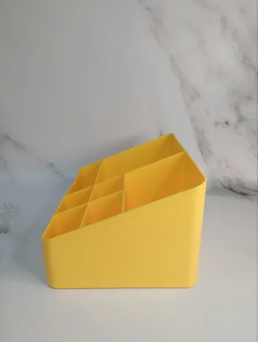 Organizador Maquillaje Hants Polipropileno Amarillo 24x16x12cm