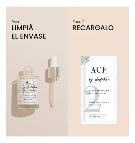 Acf By Dadatina Serum Reparador Vol 2 Restaura Refill 30ml