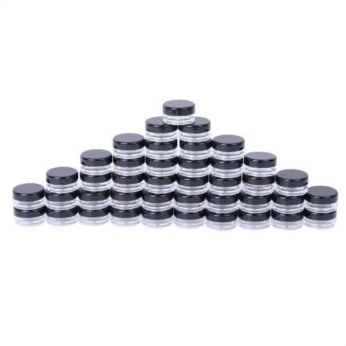 Tarro De Maquillaje Vacío De Plástico Para Muestras De Cosmé