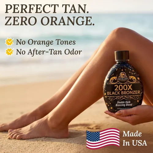 Loción Bronceadora The Sicilian 200x Dark Black