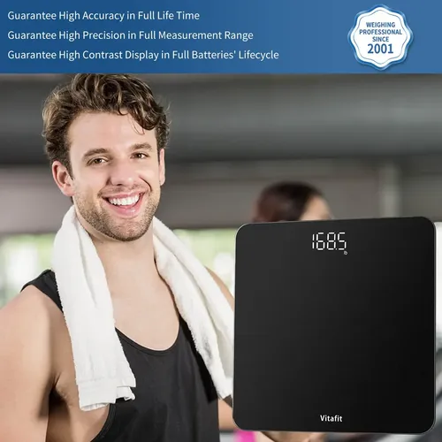 Vitafit Bascula Digital De Bano Para Peso Corporal, Pesaje P