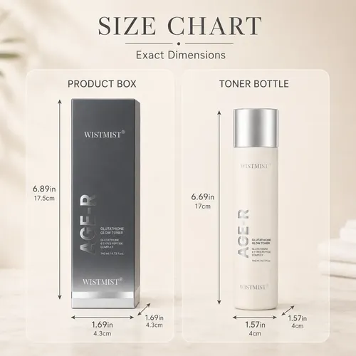 Tónico Brillante Con Glutatión Age-r De Wistmist, 140 Ml