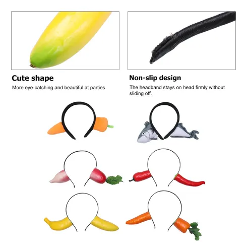 6pcs Diadema De Fiesta Creativa Banda De Pelo Divertida