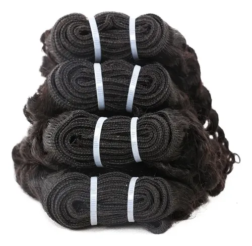 Cortina De Cabello Humano Rizado Cierre Superior 4+1 /5 Cm