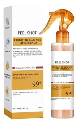@spray Corporal Exfoliante Con Ácido Kójico Y Azafrán, -lys!