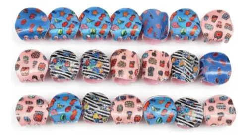 Broches Para Pelo Infantil Pack X 12 Unidades 5cm Divertidos Color A Disponibilidad