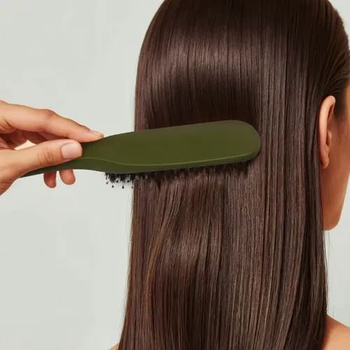 Cepillo Para Cabello Rizado Con Mango Ergonómico