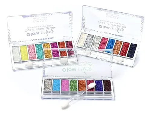 Sombra Ojos Glitter Glow Vibes Con Aplicador Modelo 1 39554