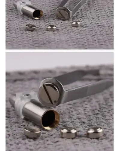 Pinza Para Cejas Acero Inoxidable Con Luz Led