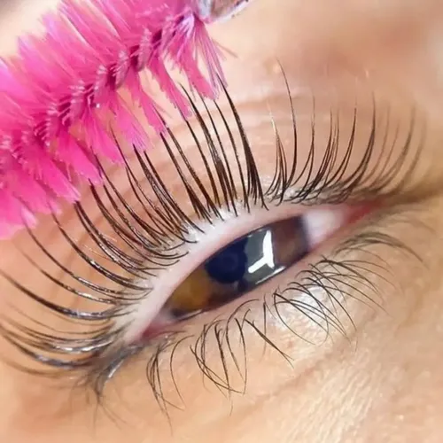 Pack de 50 Cepillos Desechables para Pestañas y Cejas Rosa con Brillo