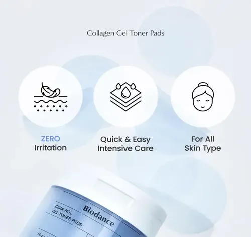 Biodance Hydro Cera-nol Gel Toner Pads 60p(+6p) Todo Tipo De Piel Día/noche