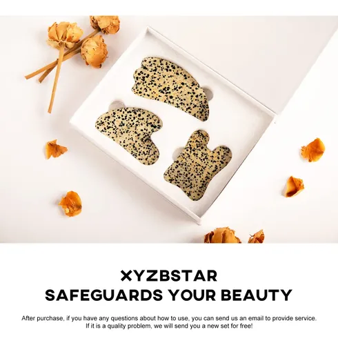 Set De Herramientas Faciales Gua Sha Xyzbstar, Masajeador Ra