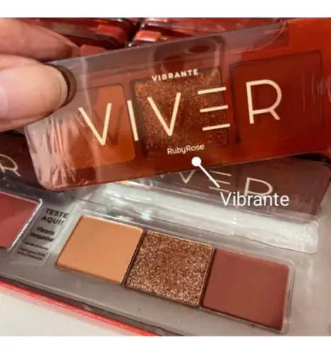 Trio Sombras Matte Metalizada Vibrante Viver Ruby Rose