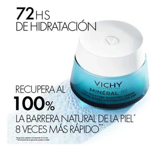 Crema Hidratante Boost Mineral 89 Sin Fragancia Vichy x50ml