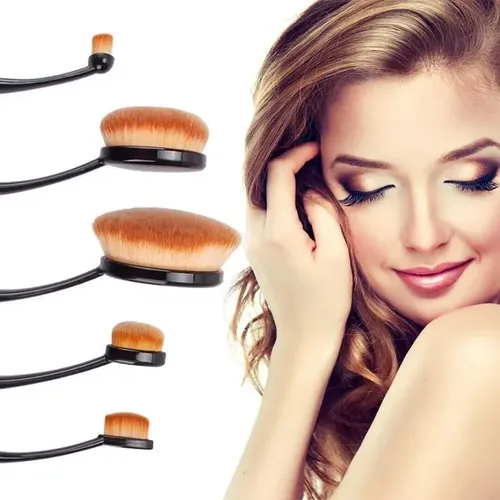 Set X 5 Brochas Oval Profesionales Excelente Calidad,