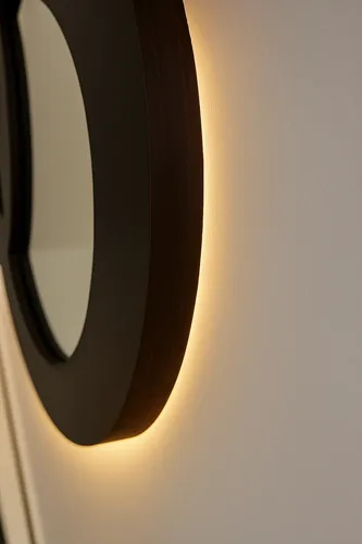 Espejo Circular Decorativo Moderno 150cm P Pared Con Luz Led