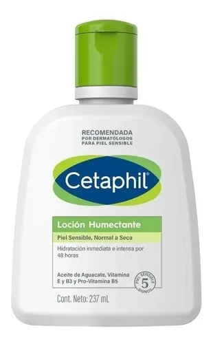 Loción Humectante Cetaphil Corporal Y Facial Para Piel Sensible Normal A Seca X 237 Ml