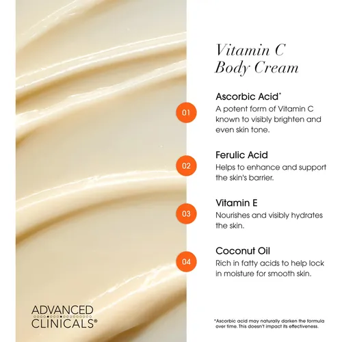 Crema Corporal Advanced Clinicals Vitamina C 532ml 2 Unidade