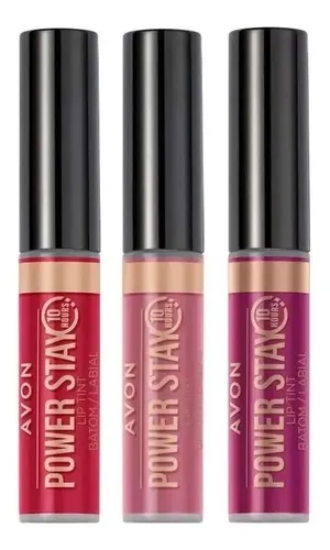 Avon Labial Liquido Power Stay Lip Tint 10 Horas De Duracion Color She’s a natural