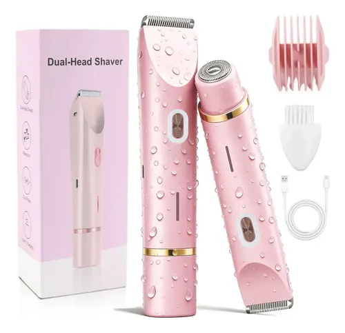 Afeitadora Eléctrica 2 En 1 Para Cuerpo Y Zona Bikini Mujer