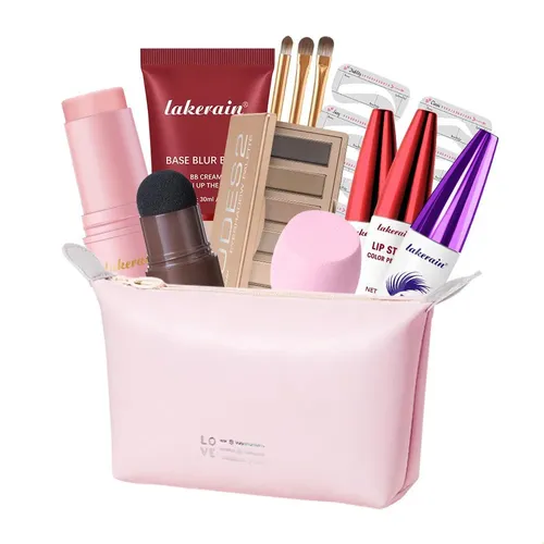 Blush Stick, Paleta De Sombras De Ojos Y Lápiz Labial: Set C