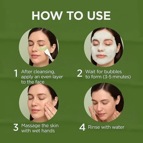 2026  Holy Basil Bubble Deep Mask 90g Tipo De Piel Grasa