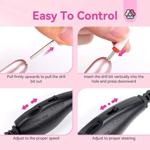 Taladro De Uñas Eléctrico Profesional: Lima De Uñas