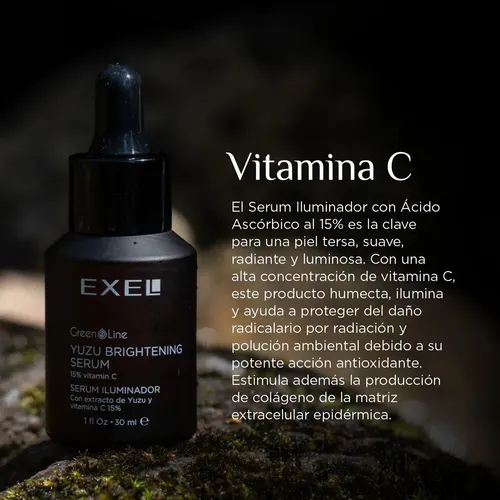 Exel Green Line Dermo Vegan Skincare Serum Iluminador 30ml