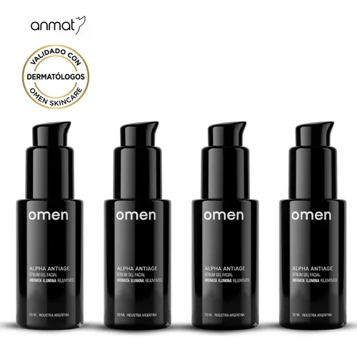 (x 4) Crema Facial Antiage Para Hombre Omen 50 Ml
