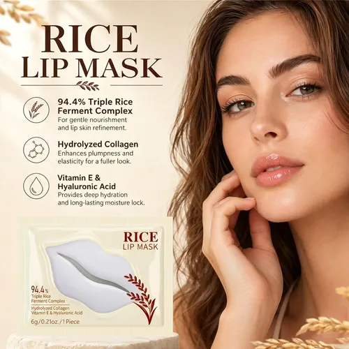 Mascarilla Arroz Ojos Labios,parches Ojos Hinchados Y Ojeras