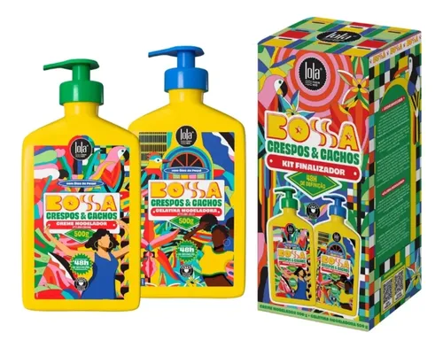 Kit Crema Y Gelatina Bossa Crespos Y Cachos Lola Cosmetics