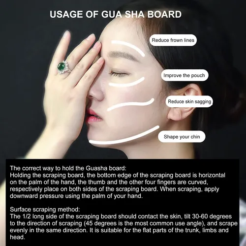 Herramienta Facial Gua Sha, Tablero Guasha, Herramienta De