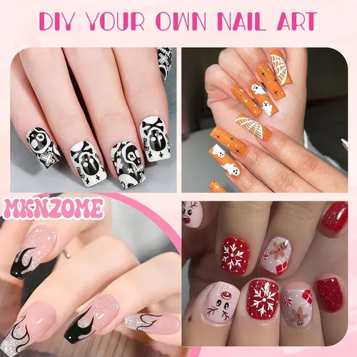 Set 12 Marcadores Para Uñas Colores Impermeables Secado Rá