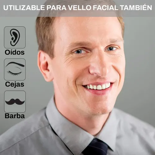Kit Depilación Indoloro Nariz Cejas Vello Facial Portátil