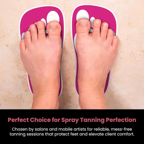 Protector Desechable Para Pies De Bronceado En Spray Rosa