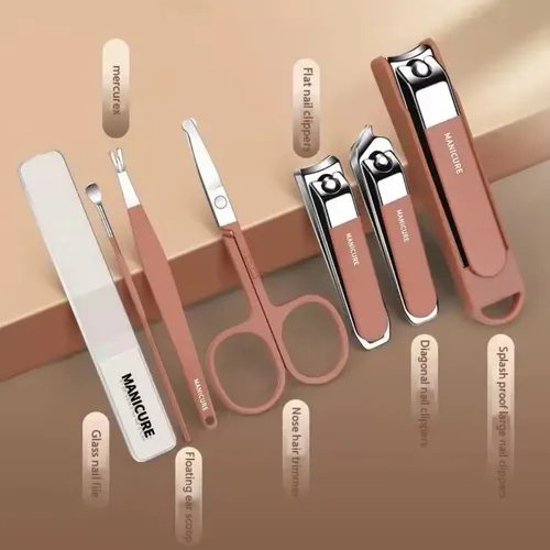 Juego De 7 Cortadores De Uñas Antisalpicaduras For Fs7