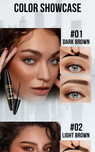 Paquete De 2 Geles Despegables Para Cejas, 3 Colores, Imperm