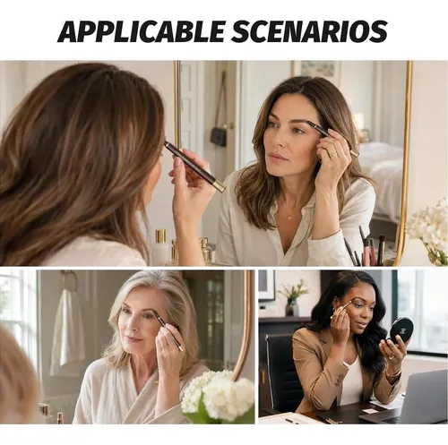 Lápiz De Cejas Impermeable 2 Uds Rubio