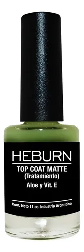 Esmalte Top Coat Mate Uñas Heburn Manicuría Tratamiento