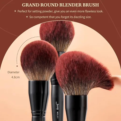 Set De Brochas Para Maquillaje Jessup , 5 Piezas